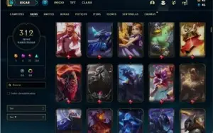 Conta Platina 4 com TODOS os champs e 312 Skins +2 Prestigio