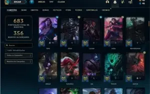 Conta Platina 4 com TODOS os champs e 312 Skins +2 Prestigio