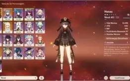🔴 CONTA GENSHIN NA AR 40, Hutao, Keqing, Qiqi 5⭐ e arma 5 ⭐