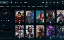 Conta com 234 skins