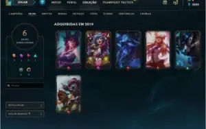 Conta League Of Legends Gold Ótimas skins