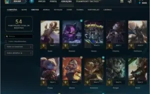 Conta League Of Legends Gold Ótimas skins