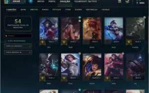 Conta League Of Legends Gold Ótimas skins
