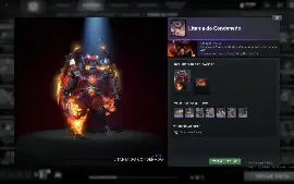 conta dota 2 ancient 4 k de mmr , 2 arcana vinculada