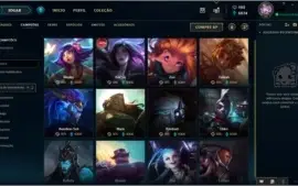 Conta Lol faltando 12 campeões para ter todos