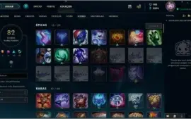 Conta Lol faltando 12 campeões para ter todos