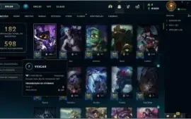 Conta TODOS OS CHAMPS + SKINS RARAS + 230k ESSENCIAS AZUIS