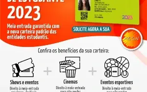 Carteirinha de Estudante para Meia-Entrada oficial