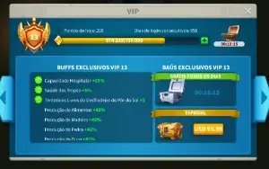 Rise of kingdons 43.000.000 poder vip 13 tropas nivel 4