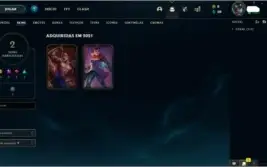 CONTA PLATINA 1 29 CHAMPS 2 SKINS MMR BOM
