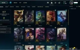 CONTA PLATINA 1 29 CHAMPS 2 SKINS MMR BOM