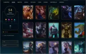 BRONZE I + 56 CHAMPS/54 SKINS PRA VENDER LOGO!!!