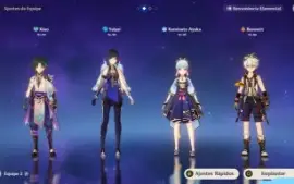 Ayaka +Xiao+ Yelan+ Raiden+ hutao