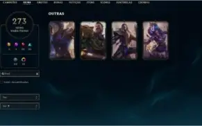Conta Plat4 273 skins