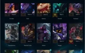 conta lol level 30 unranked