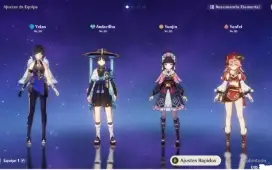 Conta Genshin Impact Ar 10 - Personagens Yelan E Scaramouche