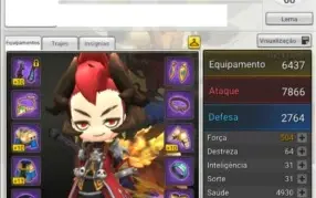 Conta Maple Story 2 - SA - Super Conta (8450 BlueMerets)