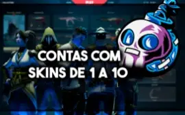 Contas NFA com skins de 1 a 10
