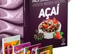 Pack De Artes Editáveis Açai (Açaiteria E Sorveteria)