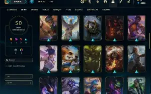 Conta ouro 2 com 82 Champs e 50 Skins