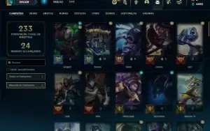 Conta ouro 2 com 82 Champs e 50 Skins