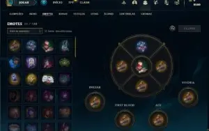 Conta platina 1 com 33 Champs e 8 Skins