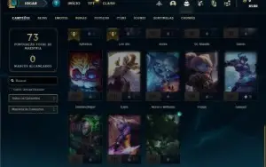 Conta platina 1 com 33 Champs e 8 Skins