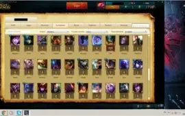 Conta league of legends, platina 4, 120 champions, 53 skins.