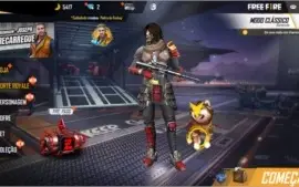CONTA DE FREE FIRE COM 2 CAMISAS DE MESTRE +SKIN