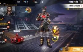 CONTA DE FREE FIRE COM 2 CAMISAS DE MESTRE +SKIN