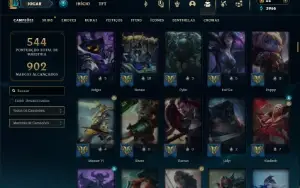 Esmeralda 4 com TODOS os champs e 251 Skins + 4 Prestigios