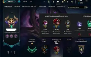 Esmeralda 4 com TODOS os champs e 251 Skins + 4 Prestigios