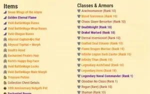 Conta Rara AQW de 2009 lvl 87 Conta de Colecionador