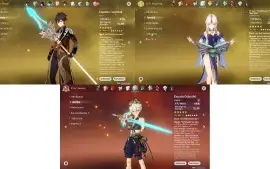 Genshin AR59 +37 Tiros/ Hutao + Homa/ Raiden C1/ Ayaka + BIS