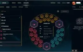 Conta Ouro V com bastante campeões e skins