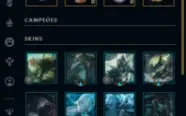 Conta unranked de 7 anos com skins lendarias e uma ultimate