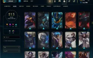 Mestre com TODOS os champs e 213 Skins + 150 PDL