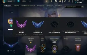 Mestre com TODOS os champs e 213 Skins + 150 PDL