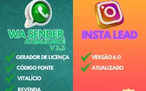 Wa Sender 3.3 + Insta Lead V6 - Vitalício Completo