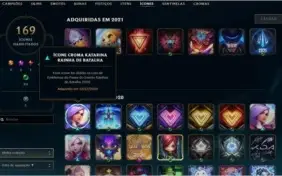 CONTA LOL MONO KATARINA TODOS OS CHAMPS