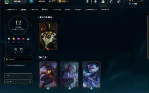 Diamante 4 com 40 Champs e 12 Skins