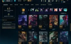 Diamante 4 com 40 Champs e 12 Skins