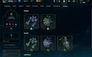 Diamante 4 com 40 Champs e 12 Skins