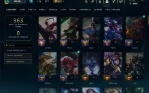 Unranked com 90 Champs e 49 Skins