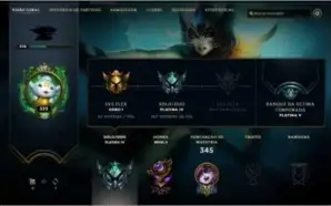 Vendo conta do lol, platina 4 com 102 skins