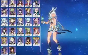 10 T5 limitados + Bis da Yelan/Kazuha e 4 Armas do passe