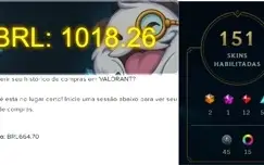 Conta League of Legends/Valorant