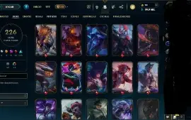 Conta Lol Lv547 Ouro Iv (226 Skins)
