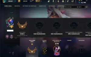 Conta Ouro 1 com TODOS os champs e 179 Skins