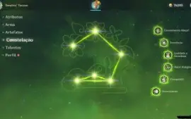 Conta Genshin Xiao+bis e Alhaitham com Qiqi, Diluc e Keqing